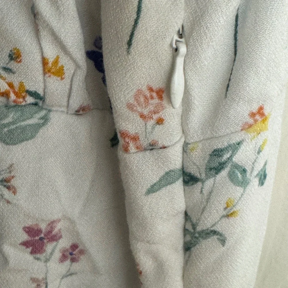 LA Hearts Floral Print Puff Sleeve Square Neck‎ Mini Dress Women's Size M Lined